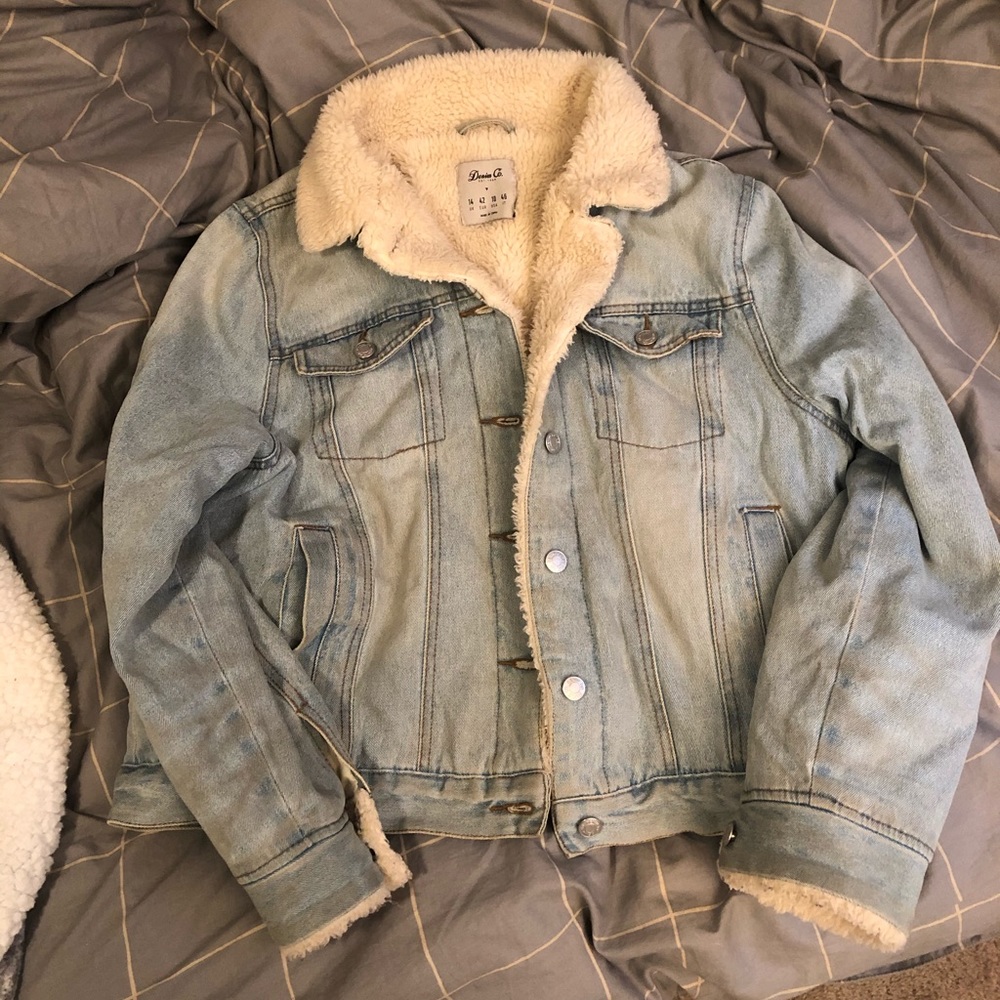Fleece Lined Denim Jacket